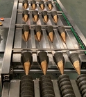 Linea di produzione commerciale di cono di gelato a due colori in acciaio inossidabile